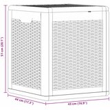  Vrtna kutija za pohranu siva od PP ratana 90 L | shoptok.hr