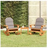  3-dijelna vrtna garnitura Adirondack masivno bagremovo drvo | shoptok.hr