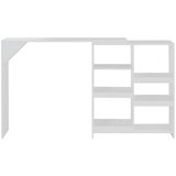  Barski stol s pomičnom policom bijeli 138 x 39 x 110 cm | shoptok.hr