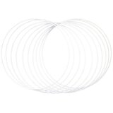RAYHER Obroči kovinski, 25 cm, beli, set 10, (22005811) | Shoptok.si
