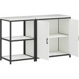  Kuhinjski set za pohranu HATTEM 2 pcs Bijela Čelična vrata | Shoptok.si