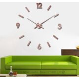  3D Zidni Sat samolepljivi - Bakarni T4325C | Eponuda.com