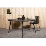 Venture Home Break okrugli vrtni blagovaonski stol ⌀150 cm, crni | shoptok.hr