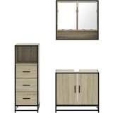 vidaXL 3-dijelni set kupaonskog namještaja boja hrasta sonome drveni | shoptok.hr