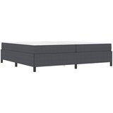  Krevetna konstrukcija Tamno siva 200 x 200 cm tkanina | shoptok.hr