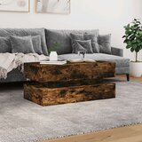  Stolić za kavu s LED svjetlima boja hrasta 90 x 50 x 40 cm | shoptok.hr