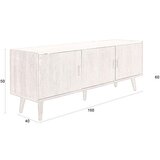 Dutchbone Rjava komoda 160x60x40 cm Arda – | Shoptok.si
