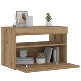 vidaXL Noćni ormarić s LED svjetlima Artisan hrast 60x35x40 cm | shoptok.hr