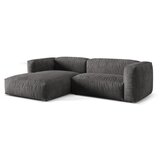Micadoni Siva kotna sedežna garnitura iz tkanine bouclé (levi kot) Martina – Home | Shoptok.si