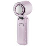 INF Zložljiv prenosni ventilator 3600mAh z ledenim načinom in LED zaslonom Purple, (5000310107) | Shoptok.si