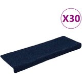  Prostirke za stepenice samoljepljive 30 kom 65x21x4 cm tamnoplave pravokutne rubove | shoptok.hr