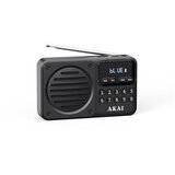 Akai radio prijenosni FM, AM, BT, LCD, USB punjiva baterija, crni APR-300BK | shoptok.hr