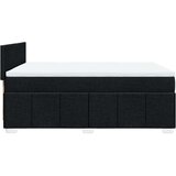  Krevet s oprugama i madracem crni 140 x 190 cm od tkanine | shoptok.hr