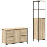 vidaXL Set namještaja za kupaonicu od 2 komada Sonoma hrast umjetno drvo | shoptok.hr