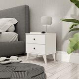 Hanah home mona 3720 white nightstand Cene