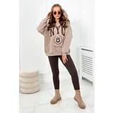 Kesi Cotton set insulated sweatshirt + leggings dark beige