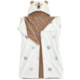 Catherine Lansfield Rjava/kremno bela otroška odeja s kapuco iz mikropliša 90x125 cm Cosy Bear – | Shoptok.si