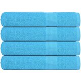 vidaXL Brisače 4 kos turkizna 80x200 cm 360 gsm 100% bombaž | Shoptok.si