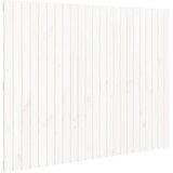 Zidno uzglavlje bijelo 146,5x3x110 cm od masivne borovine | Eponuda.com