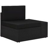Poli 4-dijelna vrtna garnitura od poliratana crna | shoptok.hr