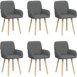 vidaXL Trpezarijske stolice 6 kom. Tkanina Tamnosiva - Tamnosiva 6 | shoptok.hr