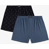Atlantic men's classic boxer shorts with buttons 2PACK - multicolored cene