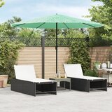 vidaXL Vrtni suncobran s čeličnom šipkom zeleni 324x324x247 cm | shoptok.hr