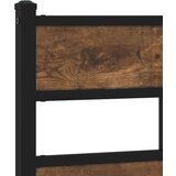  Posteljno vzglavje dimljeni hrast 75 cm železo/inženirski les, (21532694) | Shoptok.si