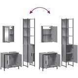 vidaXL 3-dijelni set kupaonskog namještaja siva boja hrasta drveni | shoptok.hr