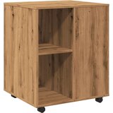 vidaXL Ormarić s kotačima boja hrasta artisan 60x53x72 cm drveni | shoptok.hr