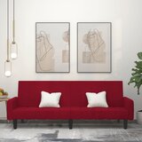  The Living Store Kavč dvosed z ležiščem vinsko rdeč žamet - Raztegljiv Kavč, (21447928) | Shoptok.si