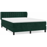  Krevet s oprugama i madracem tamnozeleni 140x190 cm baršunasti | shoptok.hr