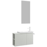 Hanah home Kupatilski ormarić sa umivaonikom i ogledalom (2 komada) Perla 80 339 | Eponuda.com