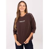 RELEVANCE Blouse-RV-BZ-A826.89-dark brown Cene