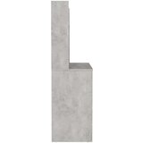 vidaXL Toaletna mizica z LED lučkami 100x40x135 cm MDF betonsko siva | Shoptok.si