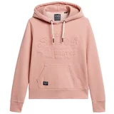 Superdry Sweater majica boja pijeska / roza / crna
