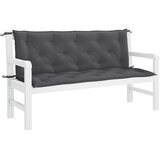  Jastuk za vrtnu klupu antracit 150x(50+50)x7 cm tkanina Oxford | shoptok.hr