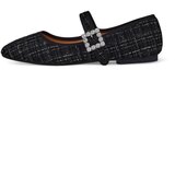 Resti Women's checked ballerinas with a buckle and strap Riffos | shoptok.hr