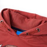  Dječja topla majica s kapuljačom tamnocrvena 128 | shoptok.hr