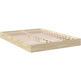 vidaXL Posteljni okvir sonoma hrast 140x200 cm inženirski les | Shoptok.si