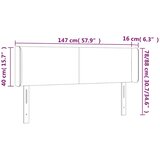  LED uzglavlje tamnozeleno 147x16x78/88 cm baršunasto | shoptok.hr