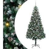 vidaXL Umjetno božićno drvce Zelena 240 cm PVC i Čelik i Plastika | shoptok.hr