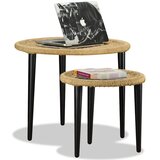  2-dijelni stolić za kavu od prirodne jute | Eponuda.com