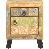  Noćni ormarić 40 x 30 x 50 cm od masivnog obnovljenog drva | Eponuda.com