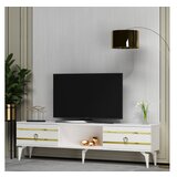 Hanah home tv polica pelin white gold