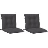  Jastuci za stolice 2 kom prošarano antracit 100x50x7 cm tkanina | Eponuda.com