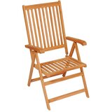 The Living Store Nastavljivi vrtni stoli z blazinami 8 kosov trdna tikovina - Vrtni Stol, (21460025) | Shoptok.si