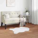  Faux Rabbit Fur Rug Olite Bijelo 50 x 80 cm Poliester | shoptok.hr
