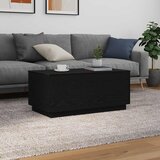  Klub stolić s LED svjetlima crni hrast 90x50x40 cm | shoptok.hr