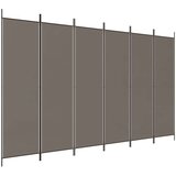 Sobna pregrada s 6 panela antracit 300x200 cm od tkanine | shoptok.hr
